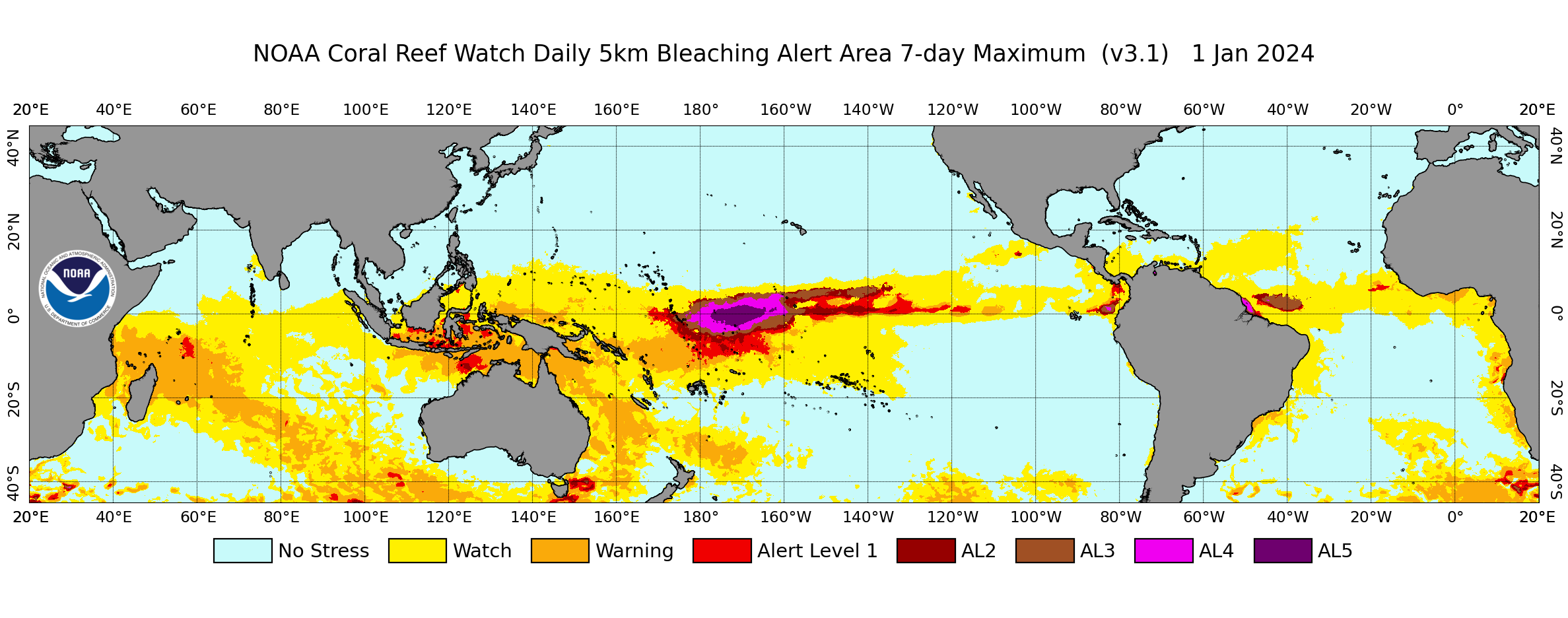 Coral Bleaching Map